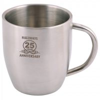 Stainless Steel Double Wall Curved Mug