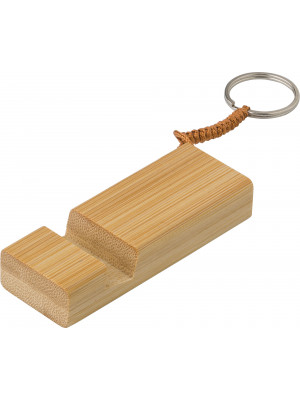 Bamboo key chain phone stand Kian