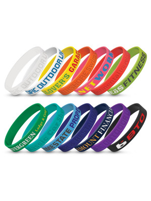 Silicone Wrist Band - Debossed