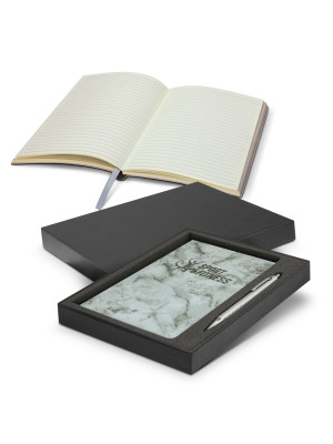 Marble Notebook and Pen Gift Set