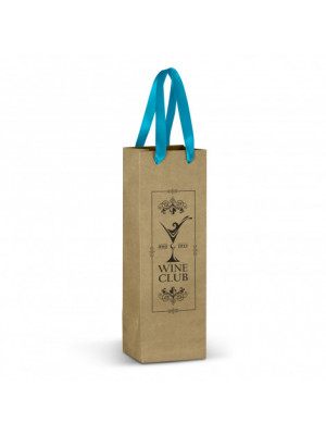 Champagne Ribbon Handle Paper Bag