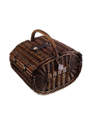 Route 66 Wicker Picnic Basket For Four People 