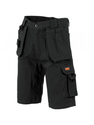 Duratex Cotton Duck Weave Tradies Cargo Shorts - With Twin Holster Tool Pocket