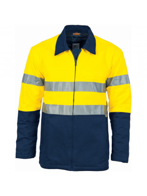 HiVis Two Tone Protect or Drill Jacket with 3M R/ Tape
