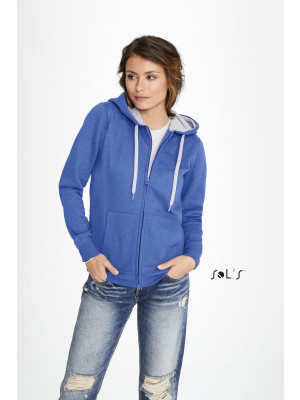 Soul Women's Contrasted Jacket With Lined Hood