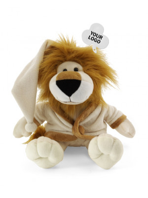 Plush Toy Lion With A Night Cap And Gown
