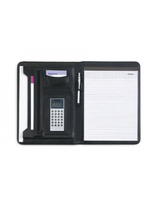 A4 Pu Conference Folder With A Notepad and Calculator