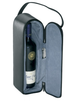 Single Bottle Leather Wine Carrier