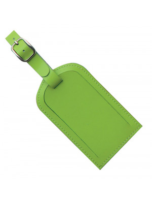 Green Covered Luggage Tag