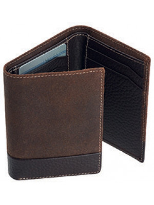 Leather And Suede Wallet