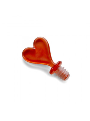 Translucent Heart Shaped Bottle Stopper