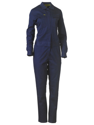 Women's Cotton Drill Coverall - Navy