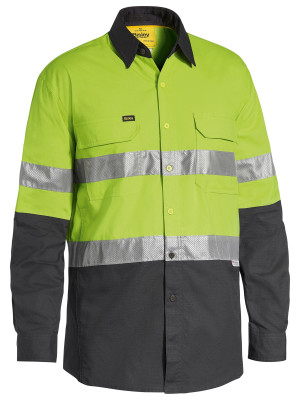 X Airflow Taped Hi Vis Ripstop Shirt - Lime/Charcoal