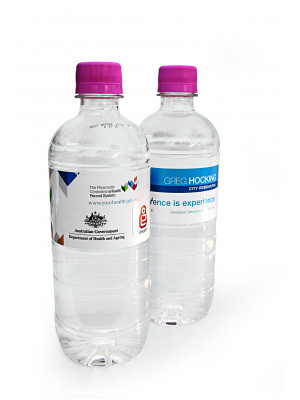600Ml Natural Spring Water With Pink Cap