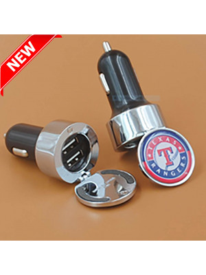Dual Round Metal Car Charger