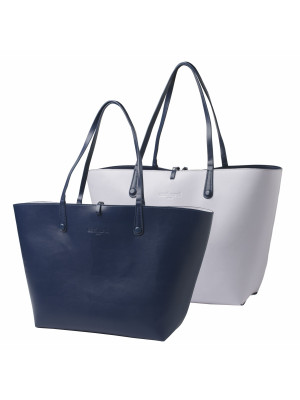 Shopping Bag Tourbillon Reversible Bleu-lilas