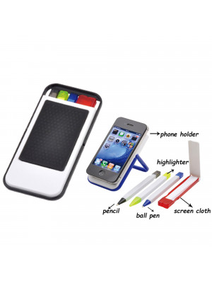 Mobile Holder with Pen Sets and Cloth