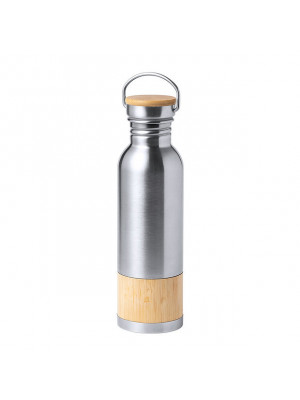 Glass Drinking Can Bottle 480ml Frosted Color Gradient with Bamboo Lid