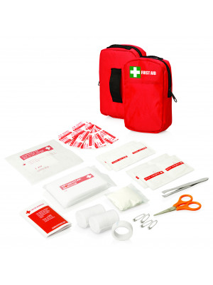 30pc First Aid Kit - Belt pouch with front pocket