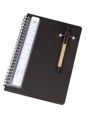 A5 Notebook With Pen And Scale Ruler