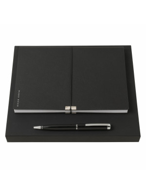Set Hugo Boss (Office ballpoint Pen & Note Pad A5)