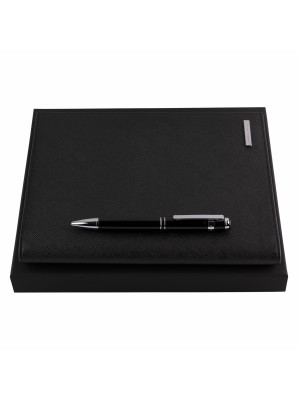 Set Hugo Boss (Premium ballpoint Pen & Leather Folder A5)
