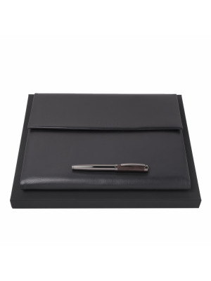 Set Hugo Boss Black (Everyday rollerball Pen & Conference Folder A4)