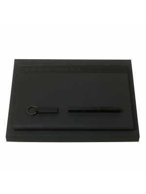 Set Edge Black (rollerball Pen, Folder A4 & Key Ring)