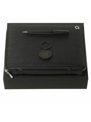 Set Hugo Boss Black (ballpoint Pen Pad, Conference Folder A5 & Key Ring)