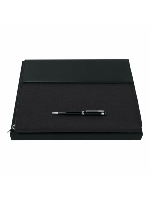Set Hugo Boss (Premium Black ballpoint Pen & Conference Folder A4)