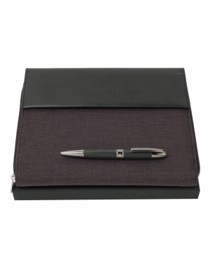 Set Hugo Boss (Classic Black ballpoint Pen & Conference Folder A5)