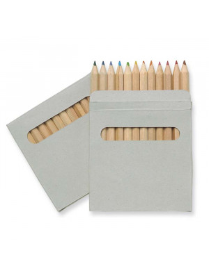 12 Coloured Pencils Set