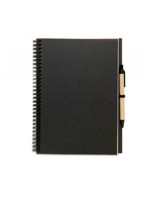 Recycled Notebook With Plastic Pen