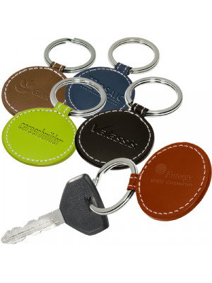 Limelight Round Leather Key Fob