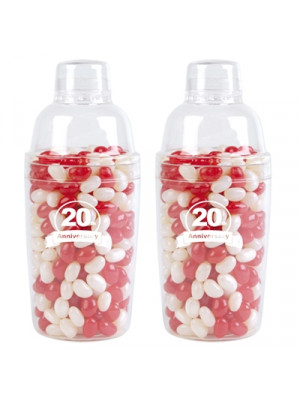 Corporate Colour Jelly Beans In Acrylic Cocktail Shaker