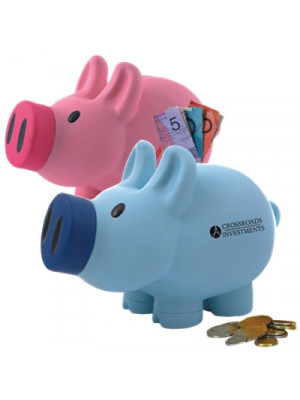 Priscilla (Pink); / Patrick (Blue); Pig Coin Bank Â®