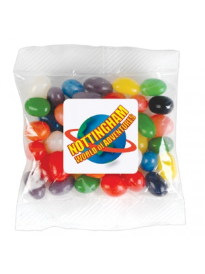 Assorted Colour Jelly Beans In 60 Gram Cello Bag