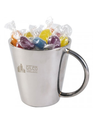 Assorted Colour Fiesta Fruits In Double Wall Stainless Steel Coffee Mug