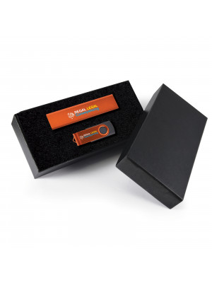 Style Gift Set - Velocity Power Bank and Swivel Flash Drive
