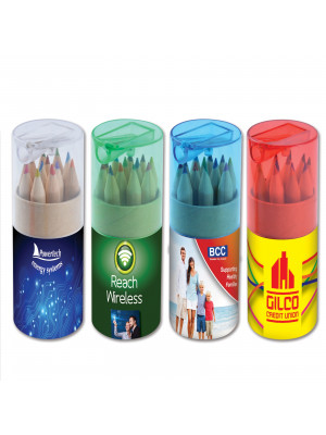 Coloured Pencils in Custom Design Tube