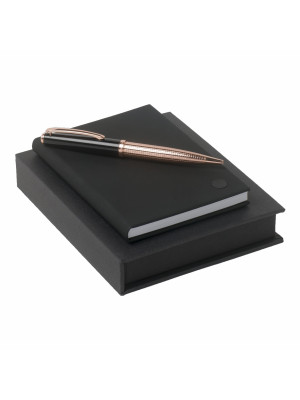 Set Christian Lacroix Black (Premium ballpoint Pen & Note Pad A6)