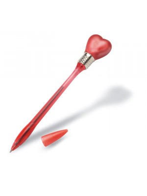 Heart Shape Light Top Ball Pen