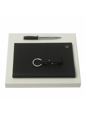 Set Hamilton Black (ballpoint Pen, Note Pad A5 & Usb Stick)