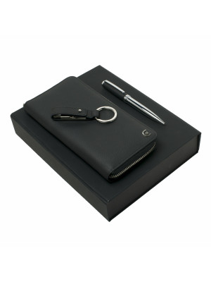 Set Hamilton Black (ballpoint Pen, Travel Wallet & Usb Stick)