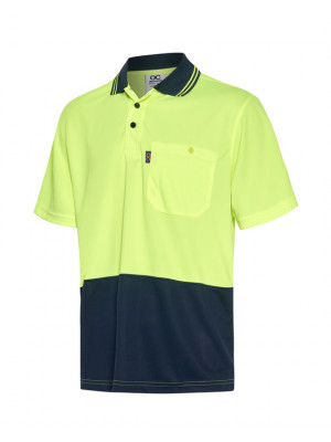 Hi-Vis Two Tone Short Sleeve Cool Breathe Safety Polo