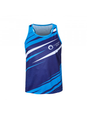 Men's 100%Polyester Sublimated Sports Singlet