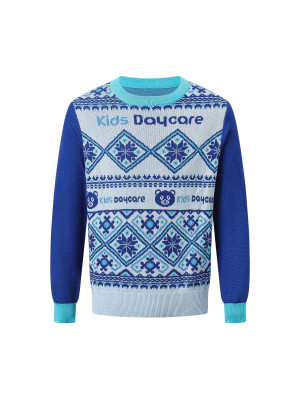 Unisex Acrylic Cotton Jacquard Sweater
