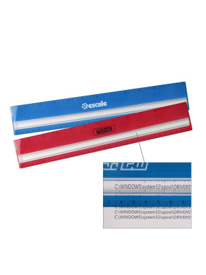 Dual Scale 30CM Magnifying Ruler
