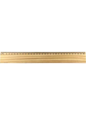 Wooden Ruler - 30Cm