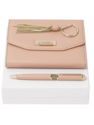 Set Nina Ricci Pink (ballpoint Pen, Note Pad A6 & Key Ring)